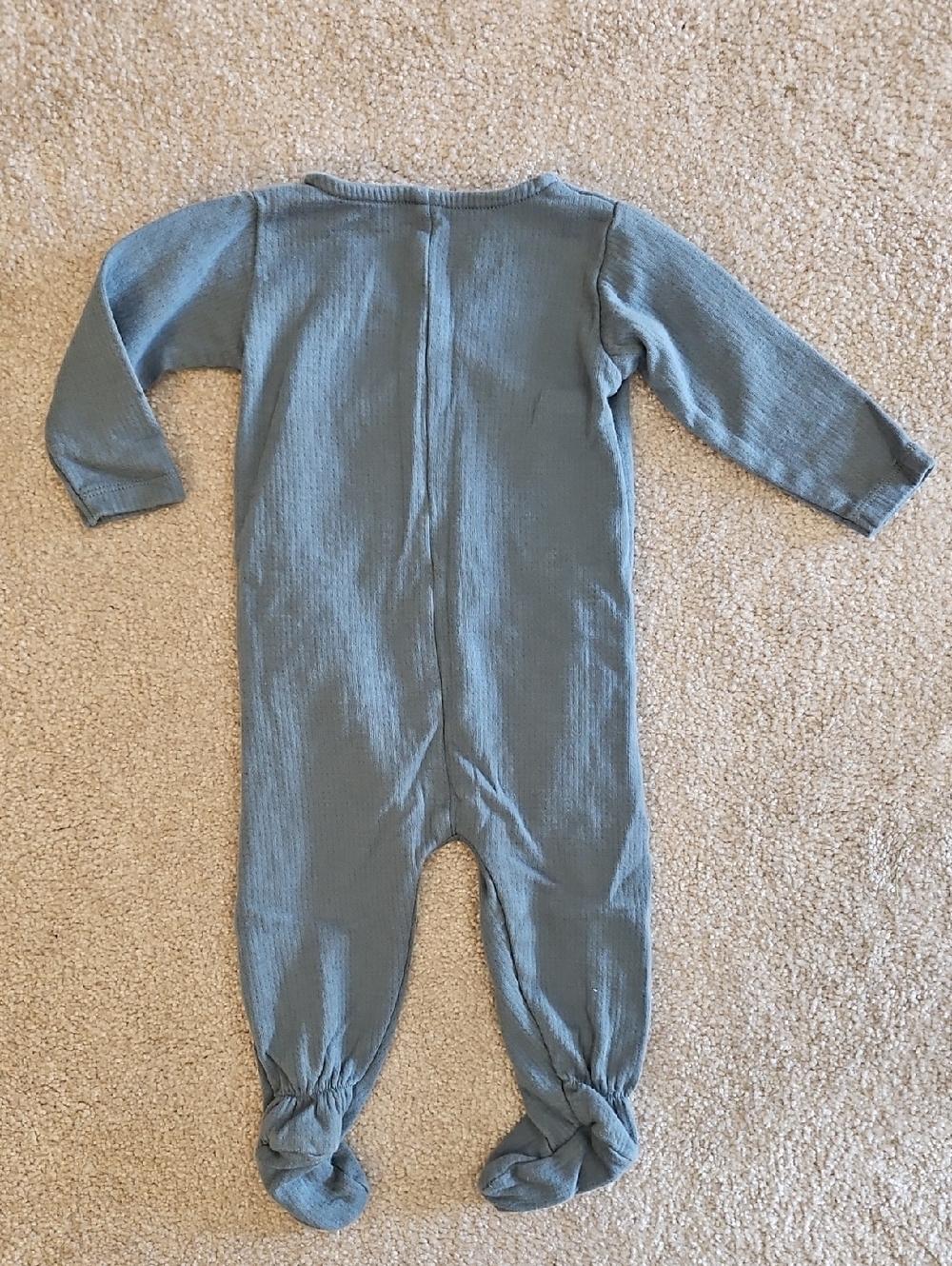 Quincy Mae Ocean Knit Wrap Footie with Matching Hat | 3-6 Months - Picture 6 of 6